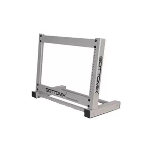 19吋 8U桌面開放式機架(銀色)