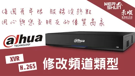 監視器頻道類型修改